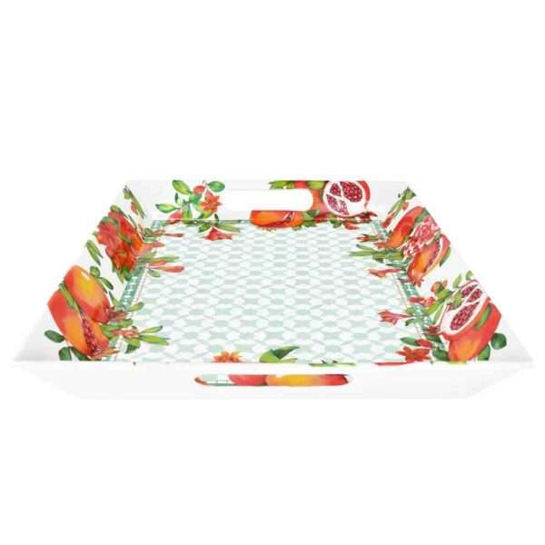 Bandeja de melamina con asas ,granadas - 50 x 36 x 5 cm - Imagen 2