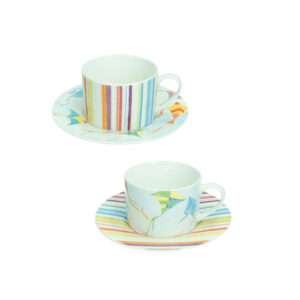 Set tazas loza 2 piezas