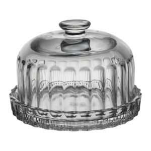 Mantequillero de cristal ondulado